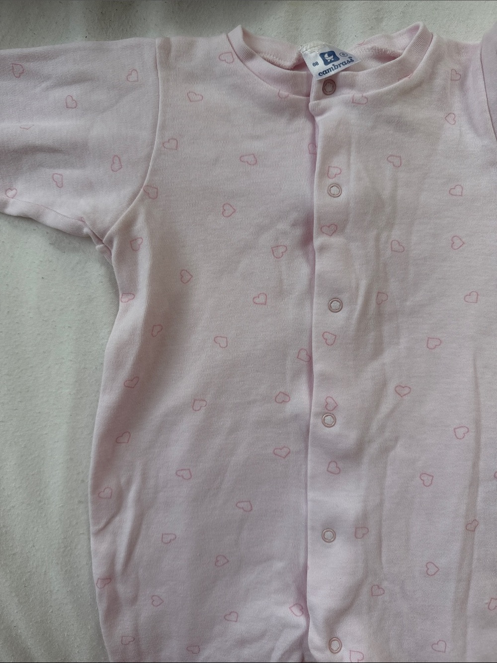 Cambrass Pink Heart Onesie